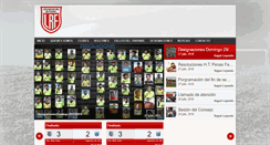 Desktop Screenshot of ligarafaelinadefutbol.com