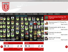 Tablet Screenshot of ligarafaelinadefutbol.com
